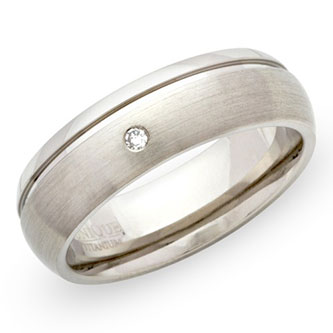 Titanringe mit Diamant TR-44 TR-45