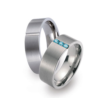 Titanringe 51424 50975 blau Titanringe 51424 50975 blau