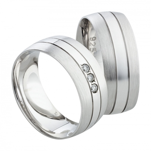 Partnerringe Silber Silberringe S1137 Partnerringe Silber Silberringe S1137