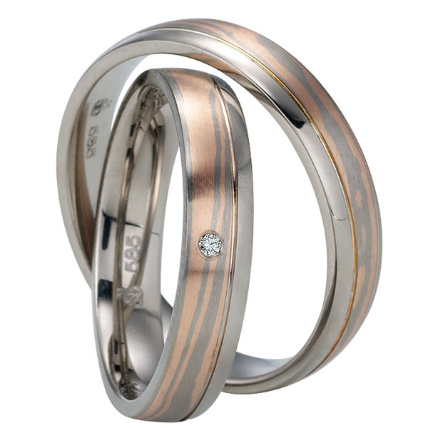 Trauringe Rauschmayer Mokume Gane 50769 Trauringe Rauschmayer Mokume Gane 50769