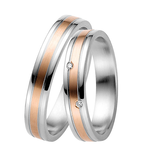 Trauringe Gold in Stahl 60029 Trauringe Gold in Stahl 60029