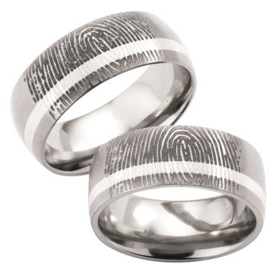 Partnerringe Fingerabdrücke T080 Partnerringe Fingerabdrücke T080